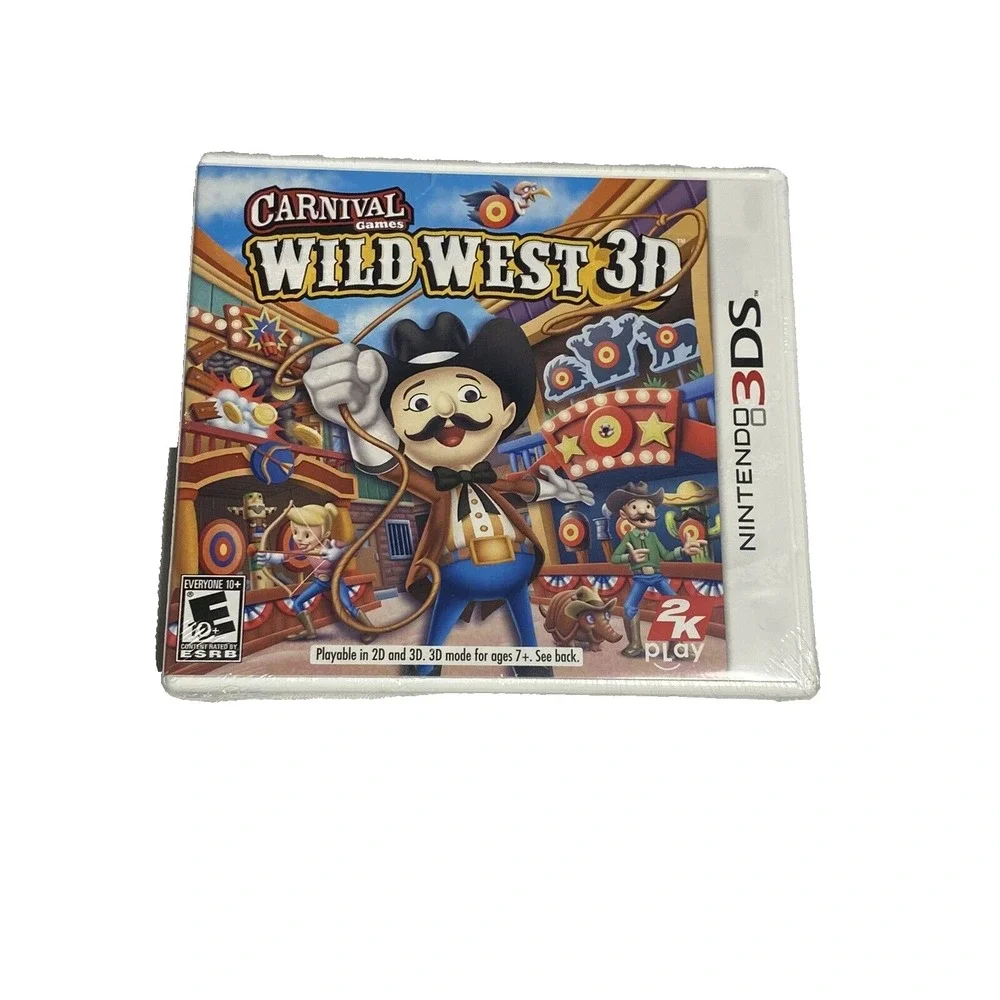 new sealed nintendo ds game CARNIVAL GAMES WILD WEST 3D